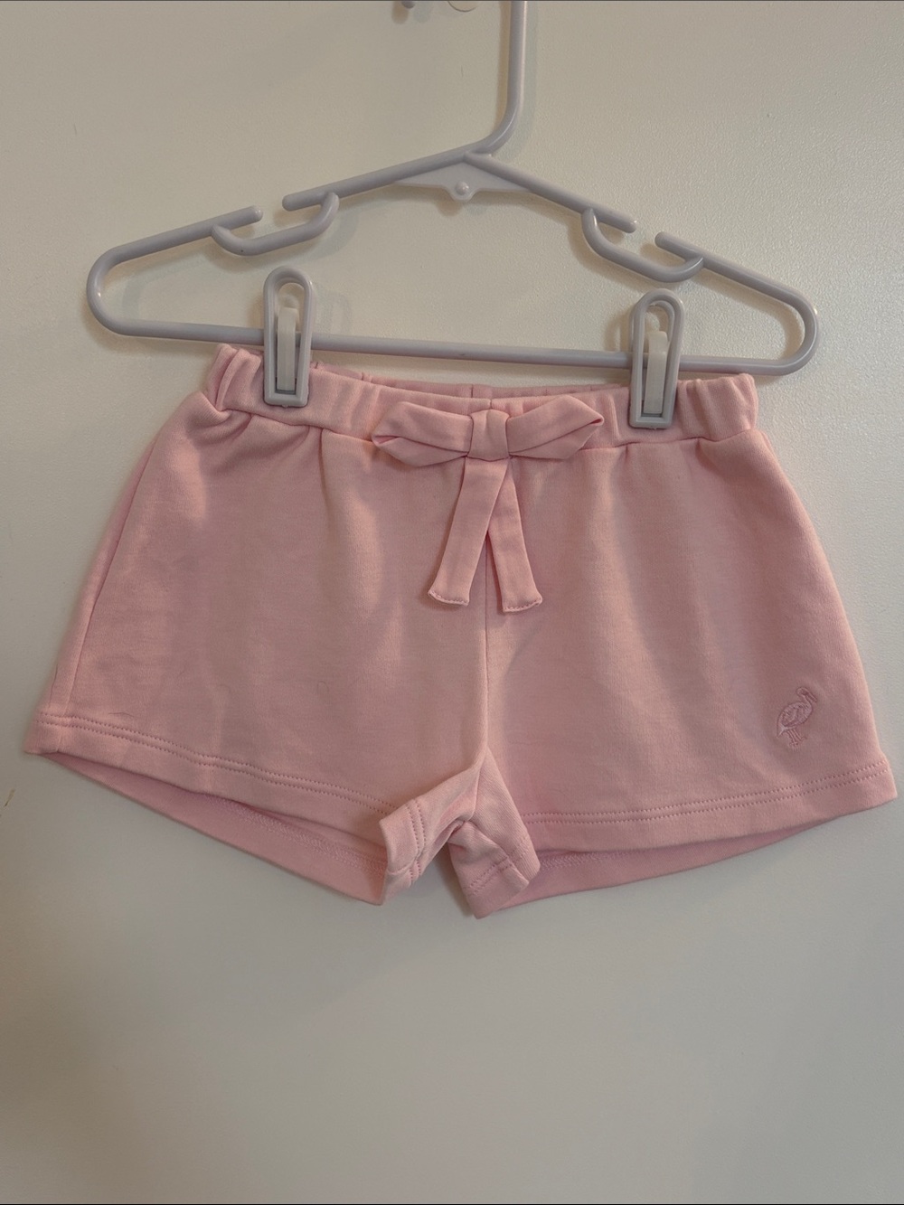The Beaufort Bonnet Company Pink Knit Toddler Shorts with Front Tie